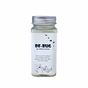 Denutrients De-Bug 100% Natural Food Grade Pet Dry Shampoo for Chickens & Dogs