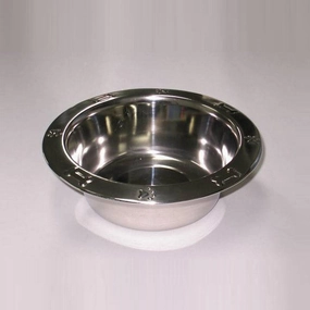 Dexpex Embossed Broad Rim Feed Bowl Paws/Bones 2.80L