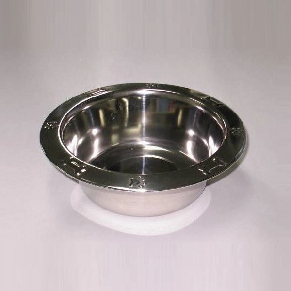 Dexpex Embossed Broad Rim Feed Bowl Paws/Bones 2.80L