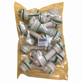 Dexpex Knotted Bone White with Green 5-5.5" 10pcs