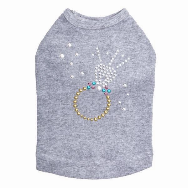 Diamond Ring Rhinestone Dog Tank