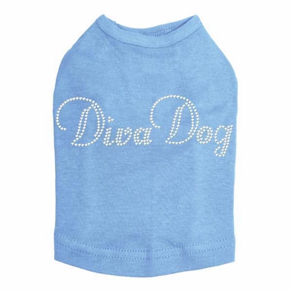 Diva Rhinestone Dog Tank