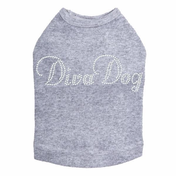Diva Rhinestone Dog Tank