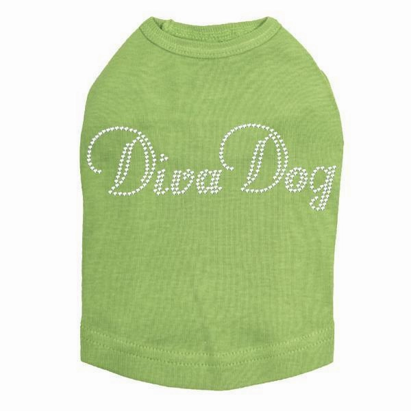 Diva Rhinestone Dog Tank