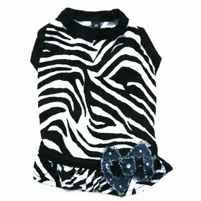 Diva Zebra Dog Dress