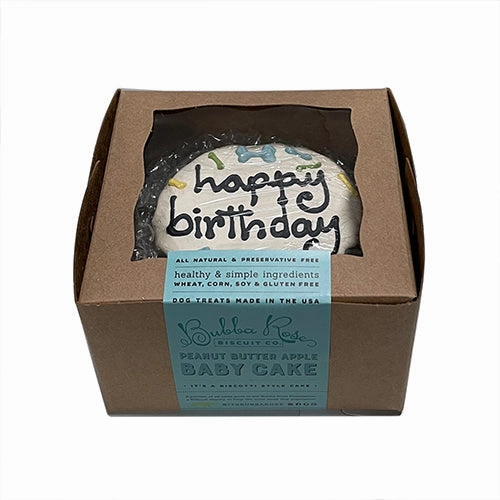 Dog Birthday Baby Cake Blue