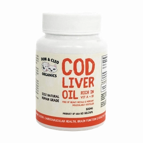 Dom & Cleo Organics Cod Liver Oil 60gelcaps