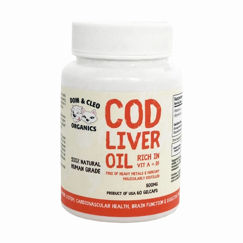 Dom & Cleo Organics Cod Liver Oil 60gelcaps