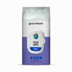 Earthbath Dog & Cat Tushy Wipes Rosemary & Chamomile 100sheets