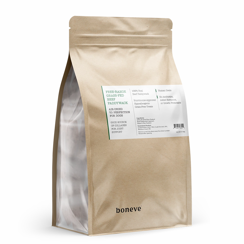 Earthmade Boneve Dog Treat Air-Dried Free-Range Grass-Fed Beef Paddywhack 100g