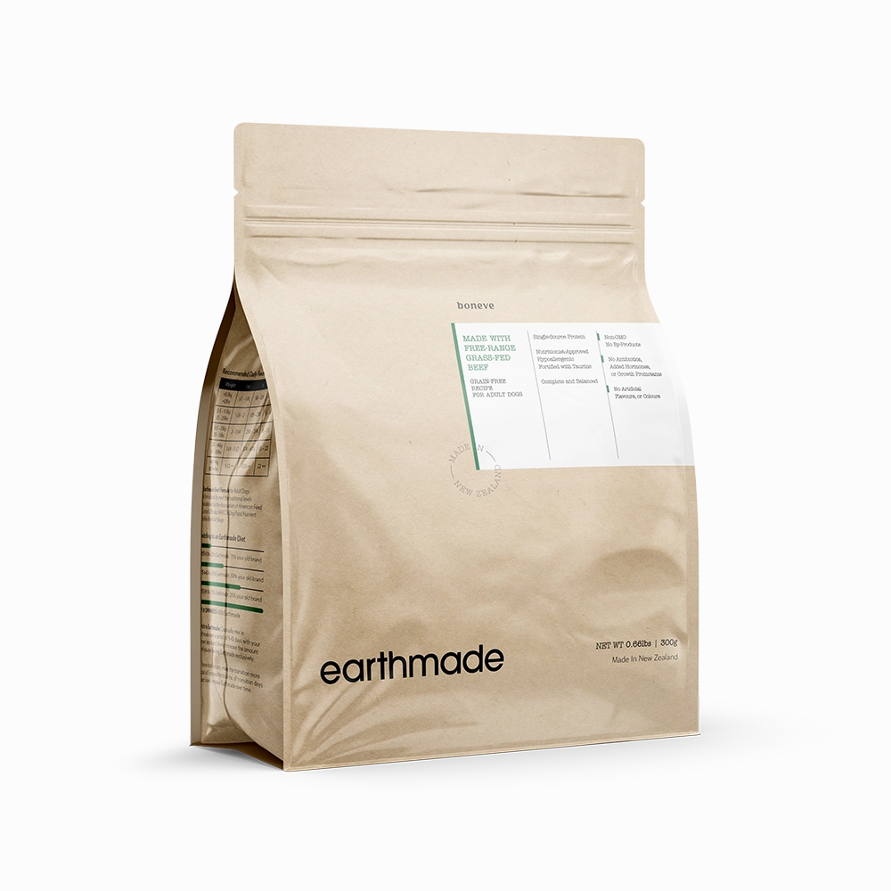 Earthmade Dog Kibbles Grain-Free Free-Range Grass-Fed Beef 300g