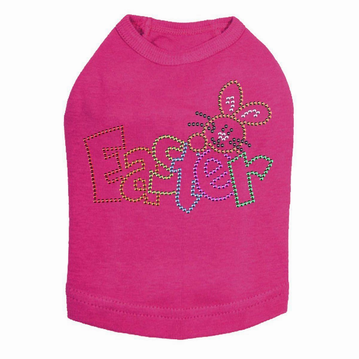 Easter With Bunny Rhinestone Dog Tank