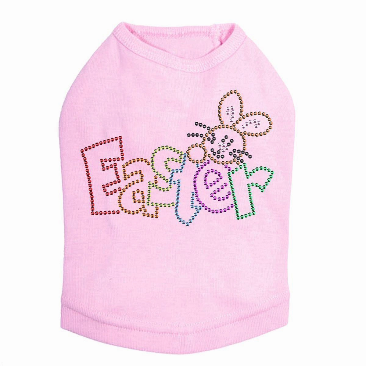Easter With Bunny Rhinestone Dog Tank
