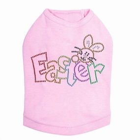 Easter With Bunny Rhinestone Dog Tank