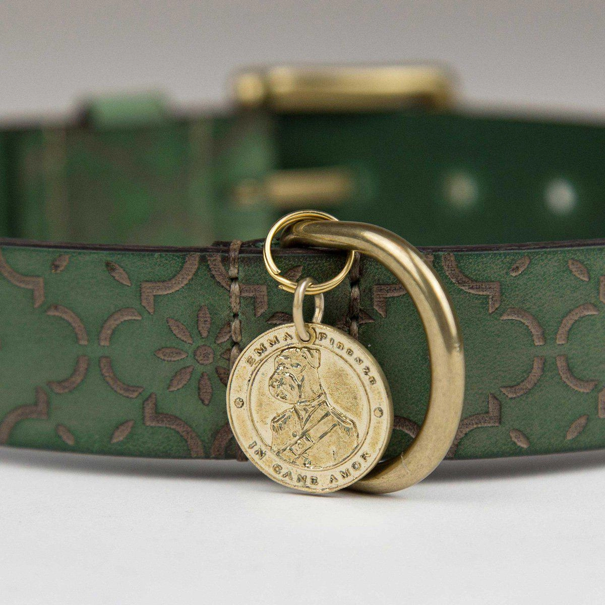 Edward Brass Dog ID Tag