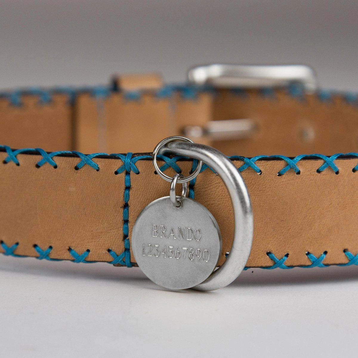 Edward Sterling Silver Dog ID Tag