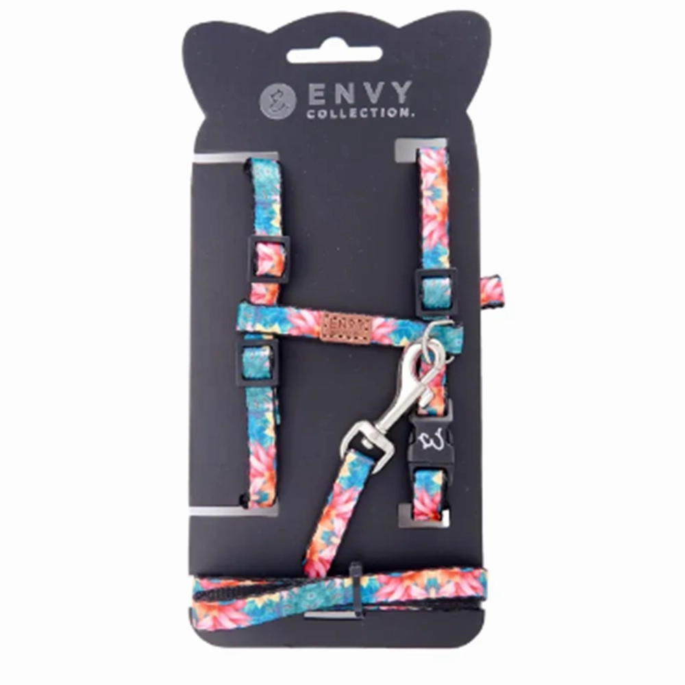 Envy Cat Harness Set Tropical Blush