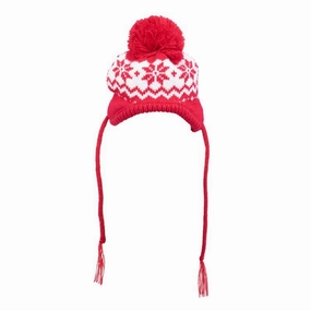 Fair Isle Snowflake Dog Hat