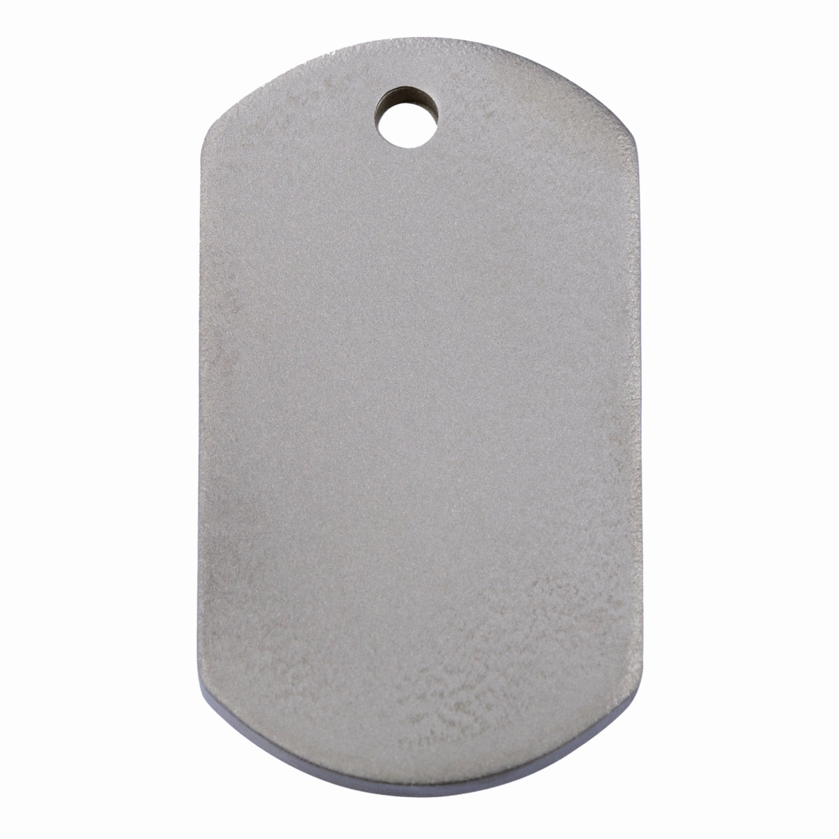 Flat Titanium Rectangle Dog ID Tag