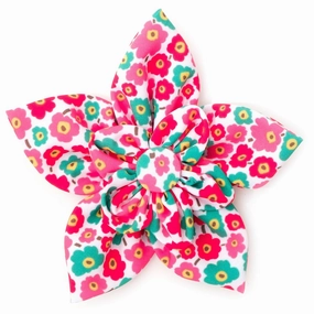 Fleurs Dog Collar Flower Pink
