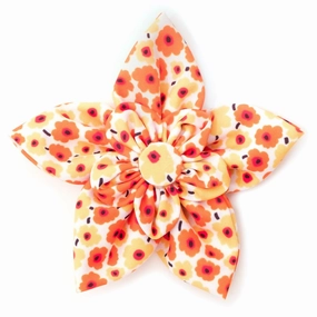 Fleurs Dog Collar Flower Yellow