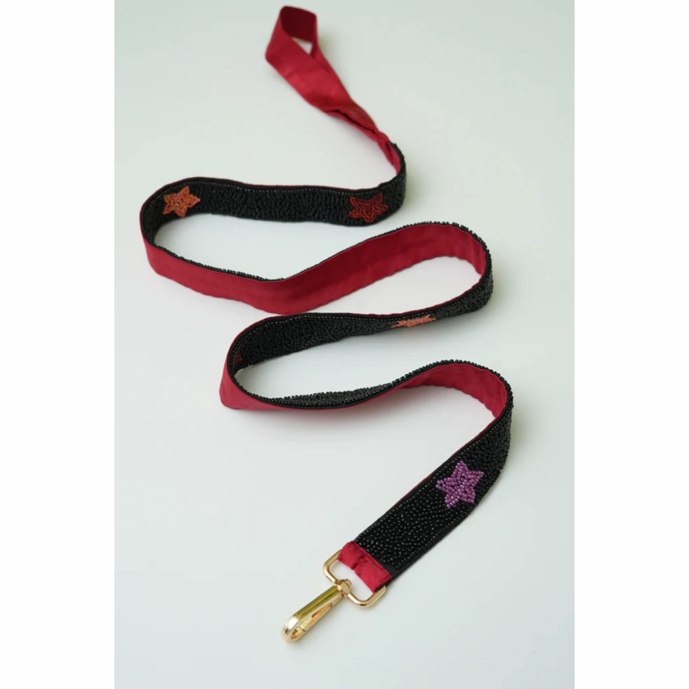 Floof & Co Starry Night Leash & Collar (Black)
