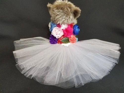 Floral Wedding Harness Dress