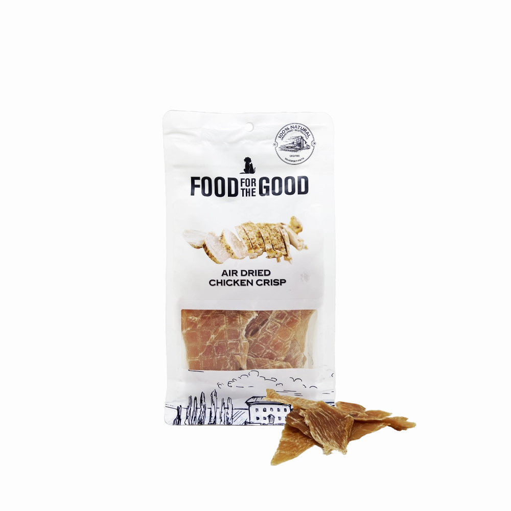 Food For The Good Dog & Cat Treats Air Dried Chicken Crisp 100g