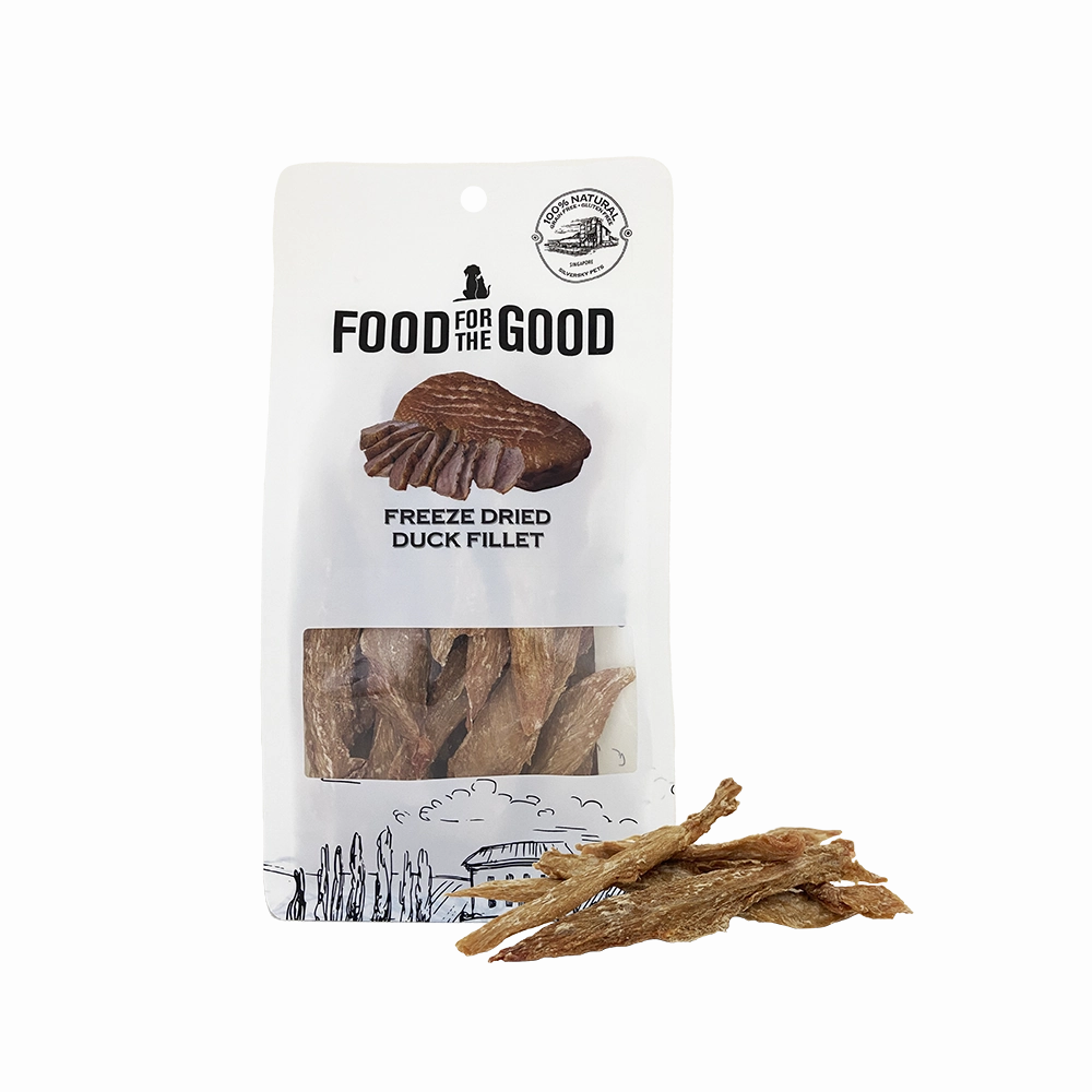 Food For The Good Dog & Cat Treats Freeze Dried Duck Fillet 100g