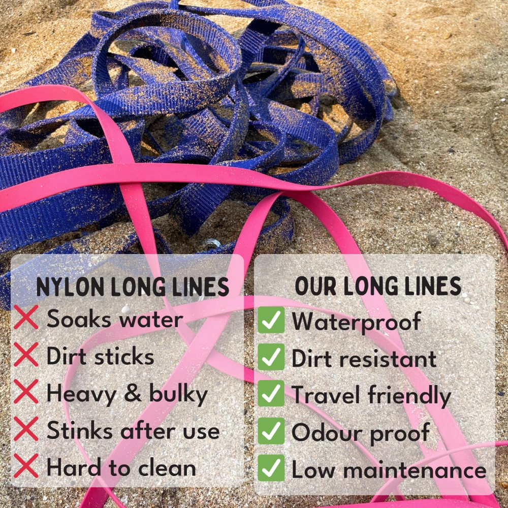 For The Love Of Dogs Long Lines Leash for Dogs (Hot Pink)