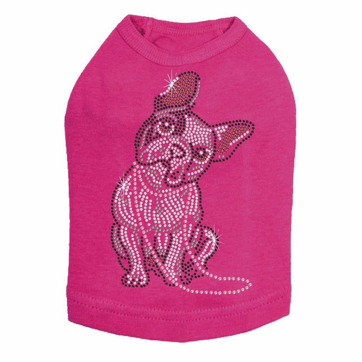 French Bulldog With Necklace Rhinestone Dog Tank