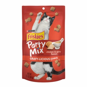 Friskies Partymix Crunch Gravy-liscious Chicken & Gravy 60g