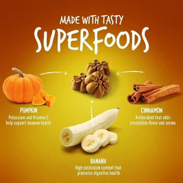 Fruitables Baked Pumpkin & Banana Dog Treats