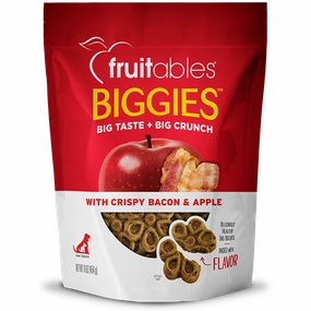 Fruitables Dog Treats Biggies Crispy Bacon & Apple 16oz
