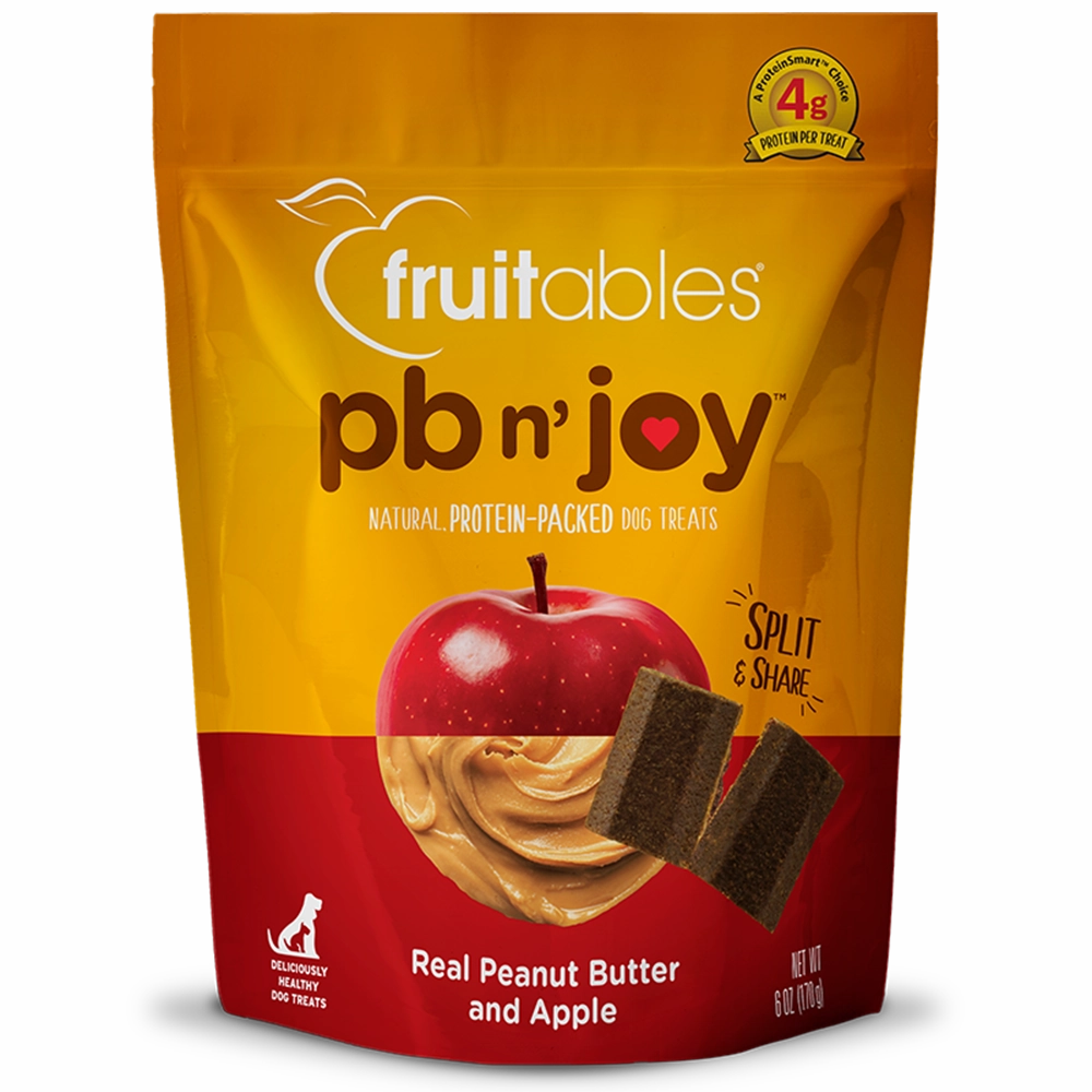 Fruitables Dog Treats PB N' Joy Peanut Butter & Apple 6oz