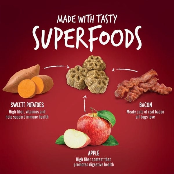 Fruitables Skinny Minis Apple Bacon Flavor Dog Treats