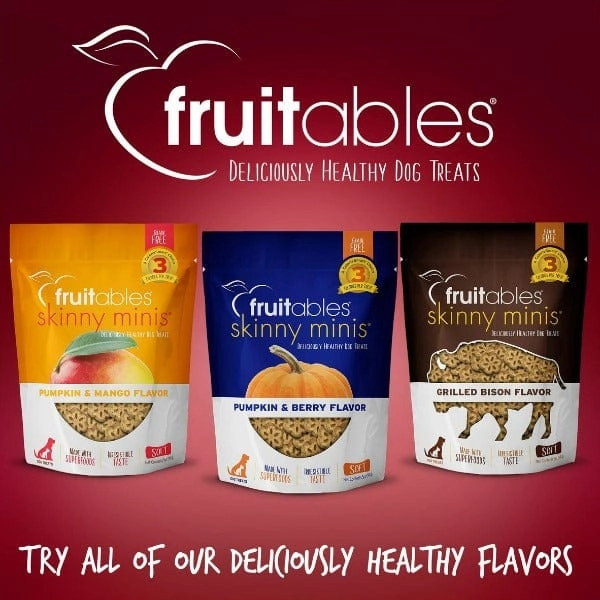Fruitables Skinny Minis Apple Bacon Flavor Dog Treats