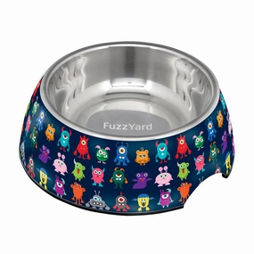 Fuzzyard Dog Bowl Melamine Yard Monsters L