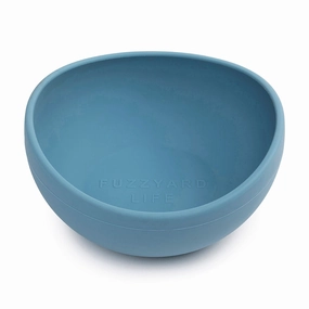 FuzzYard Dog Bowl Silicone French Blue M