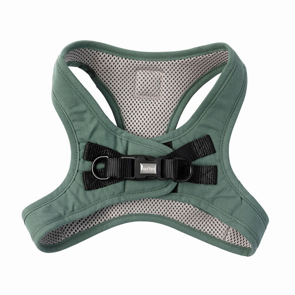 Fuzzyard Dog Step In Harness Life Myrtle Green M