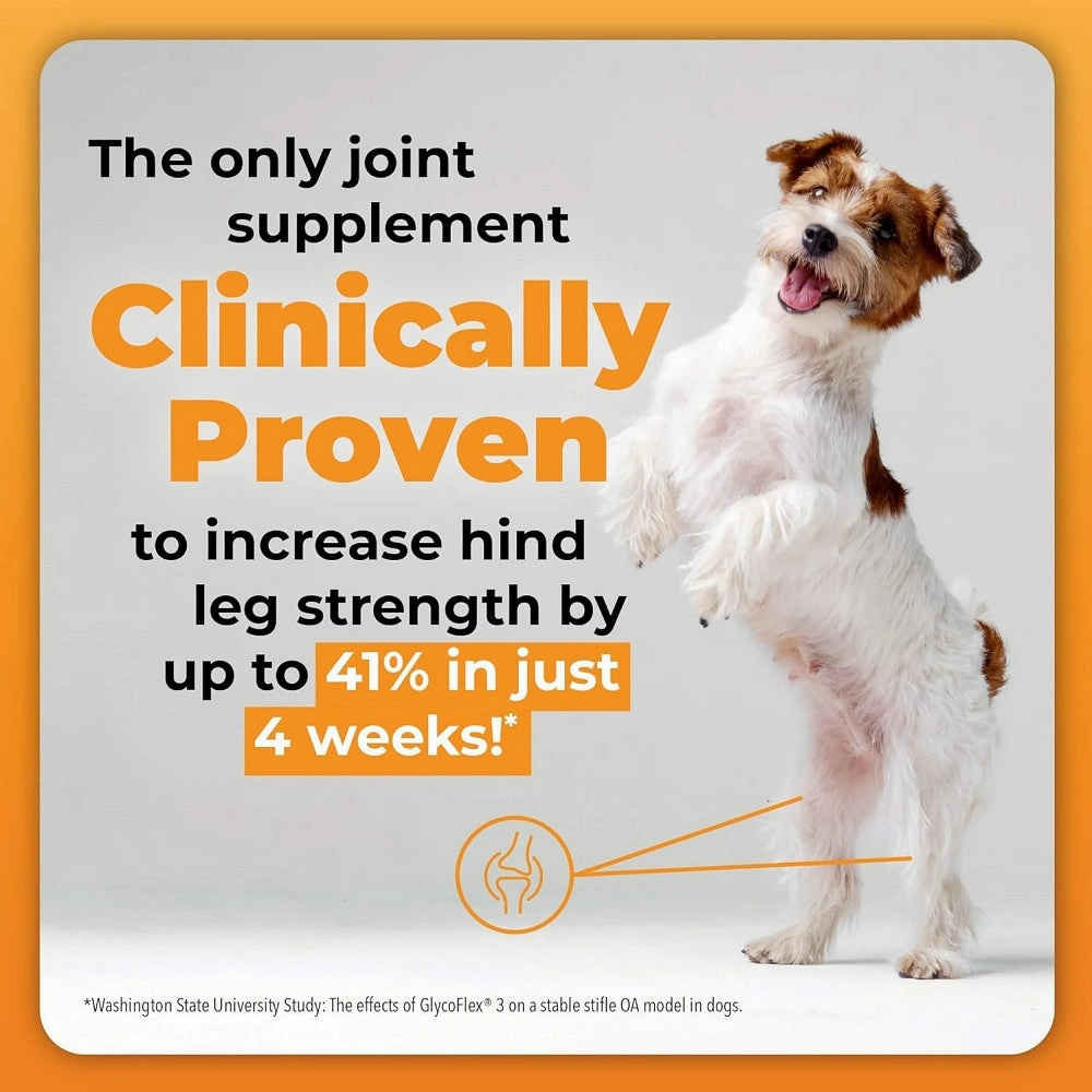 GlycoFlex Plus Hip and Joint Supplement for Medium and Large Dogs - Duck Recipe