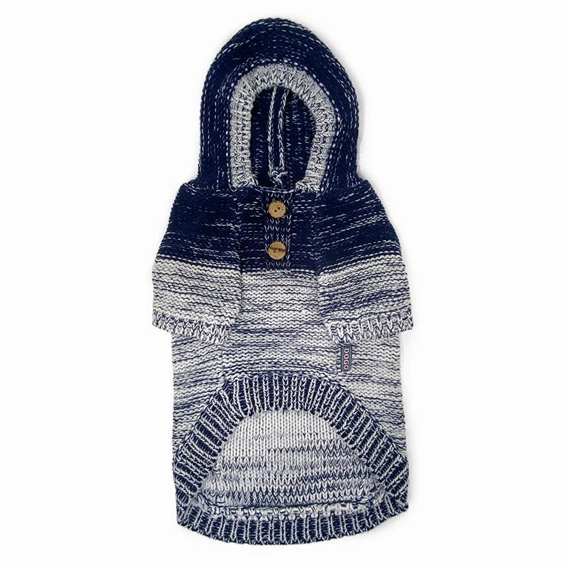 Gradient Hooded Dog Sweater