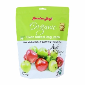 Grandma Lucy's Organic Oven Baked Dog Treats Apples 14oz