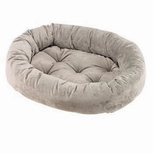 Granite Microvelvet Donut Dog Bed