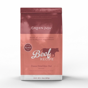 Green Juju Dog Freeze Dried Raw Diet Beef 14oz