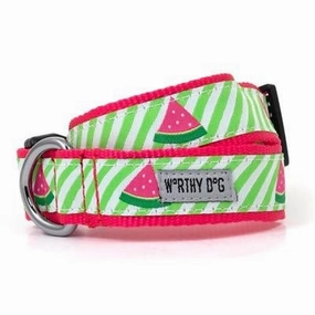 Green Stripe Watermelon Collar and Lead Collection