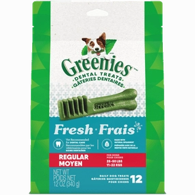 Greenies Fresh Regular Adult Dog Dental Treats, 12oz