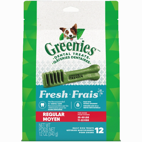 Greenies Fresh Regular Adult Dog Dental Treats, 12oz