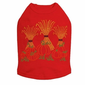 Halloween Haystacks Rhinestone Dog Tank