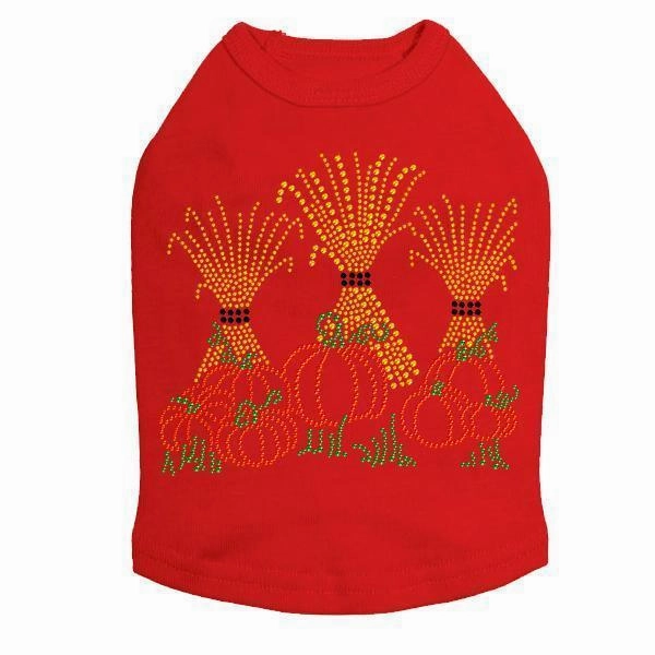 Halloween Haystacks Rhinestone Dog Tank